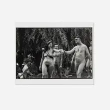 Walt Burton, Photograph of Diane Arbus on assignment for Esquire Magazine at the E.S.A. Nudist Convention, Pennsylvania, gelatin silver print