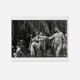 Walt Burton, Photograph of Diane Arbus on assignment for Esquire Magazine at the E.S.A. Nudist Convention, Pennsylvania, gelatin silver print