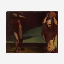 Lorser Feitelson, Untitled, c. 1943, oil on Masonite