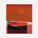 Raimonds Staprans, The Red Boat, oil on canvas
