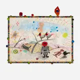 Roy De Forest, Untitled, 1983, pastel and watercolor on paper in artist-made frame