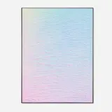 Michael Staniak, Blue to Purple Gradient, 2013, acrylic on casting compound on panel in artist's frame