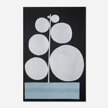 Jonas Wood, Untitled (Silver Dots), 2010, oil and acrylic on canvas