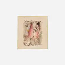 Cameron, Neptune, c. 1965, ink and watercolor on paper in artist's mat
