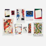 Sam Francis, Collection of ten posters, 1968-95, offset lithograph in colors