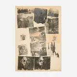 Robert Rauschenberg, Landmark, 1968, lithograph in colors on German Copperplate