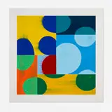 Charles Arnoldi, Ellipse VI, 2020, woodcut in colors