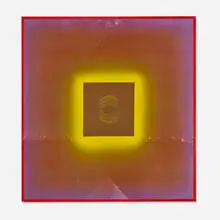 Untitled (from the Alamo series) by Billy Al Bengston, 1968, lacquer and polyester resin on aluminum, sold Jan 2026