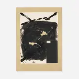 Antoni Tàpies, Déchirure, 1984, lithograph in colors and paper collage