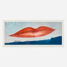 Man Ray, À l'heure de l'observatoire - les amoureux, 1967, lithograph in colors