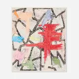 Charles Arnoldi, Untitled (89.MP.63), 1989, oil on woodblock monoprint in colors