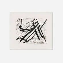 Mark di Suvero, Santana Wind, 1990, drypoint and sugarlift aquatint on BFK Rives