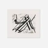 Mark di Suvero, Santana Wind, 1990, drypoint and sugarlift aquatint on BFK Rives