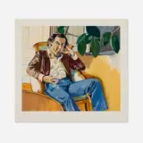 Alice Neel, The Accountant, 1981, lithograph in colors on Arches