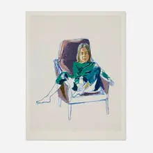 Alice Neel, Olivia, 1980, screenprint in colors