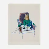 Alice Neel, Olivia, 1980, screenprint in colors