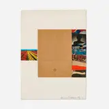 Robert Rauschenberg, Plot (from the Reality and Paradoxes portfolio), 1973, screenprint and offset lithograph in colors with collage on embossed paper