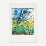 Jim Dine, The Astra Tool (from the Astra Suite), 1985, offset lithograph and lithograph in colors