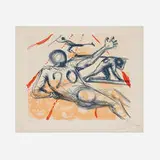 Sports (from the Sports entendre portfolio) by Salvador Dalí, 1973, lithograph in colors on Arches, sold Jan 2026