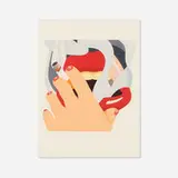 Tom Wesselmann, Smoker (from the An American Portrait 1776-1976 portfolio), 1976, screenprint in colors on museum board