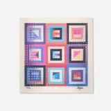 Yaacov Agam, Hidden Rainbow x9, 2002, lenticular print in colors