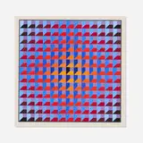 Jean-Pierre Yvaral, Untitled, screenprint in colors