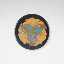California Faience, Tile with California poppies, c. 1920-25, glazed earthenware