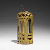 Frederick Hurten Rhead for Rhead Pottery, Rare lantern, 1914-17, reticulated and glazed earthenware