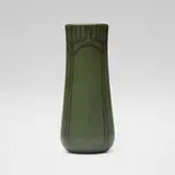 Maude Milner and Sarah Tutt for Marblehead Pottery, Tall vase with conventionalized trees, 1908-20, glazed earthenware