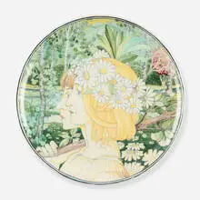 Art Nouveau charger with female portraits by Galileo Chini, c. 1898, glazed earthenware, sold May 2026
