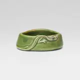 Kataro Shirayamadani for Rookwood Pottery, Z-line production bowl with lizard, 1904, glazed earthenware