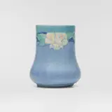 Anna Frances Simpson for Newcomb College Pottery, Vase with spiderwort, 1924, glazed earthenware