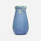 Sadie Irvine for Newcomb College Pottery, Vase with spiderwort, 1921, glazed earthenware