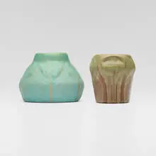 Vases, set of two by Van Briggle Pottery, glazed earthenware, sold May 2026