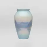 Fred Rothenbusch for Rookwood Pottery, Twilight scenic Vellum vase, 1937, glazed porcelain