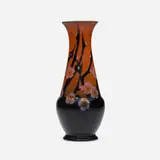 Sara Sax for Rookwood Pottery, French Red vase with cherry blossoms, 1920, glazed porcelain