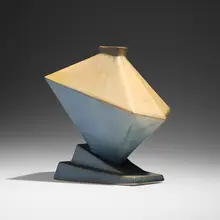 Roseville Pottery, Rare Futura Tank vase, model 412-9, c. 1928, crystalline-glazed earthenware