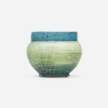 George E. Ohr, Vase, 1897-1900, glazed earthenware