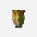 George E. Ohr, Vase, 1895-96, glazed earthenware