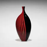 Lino Tagliapietra, Giano bottle, c. 1988, hand-blown glass