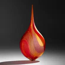 Lino Tagliapietra, Mandara, 2006, hand-blown glass with partial battuto surface