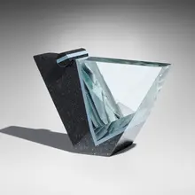 William Carlson, Perfume Bottle, 1989, glass, granite