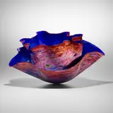 Dale Chihuly, Pink and Blue Macchia Set, 1984, hand-blown glass