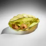 Dale Chihuly, Cinnabar Green Persian Set with Black Lip Wraps, 1988, hand-blown glass