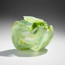 Marvin Lipofsky, California Storm Series #43, 1982-83, mold-blown glass, cut, sandblasted and acid-polished