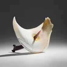 William Morris, Artifact: Tooth, 1994, hot-worked glass