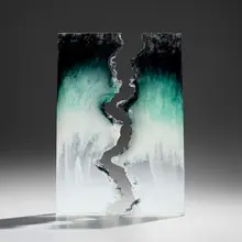 Colin Reid, R169, 1986, cast and polished optical glass