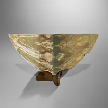Kreg Kallenberger, Keystone Gorge, 1992, painted and polished optical crystal, stone