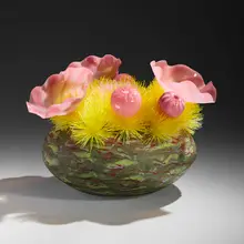 Flo Perkins, Nymph, 2025, hand-blown glass, glass threads