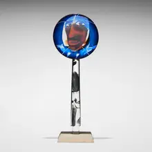 Ann Wolff, Untitled from the Mother series, 1986, blown, etched and painted glass, stone